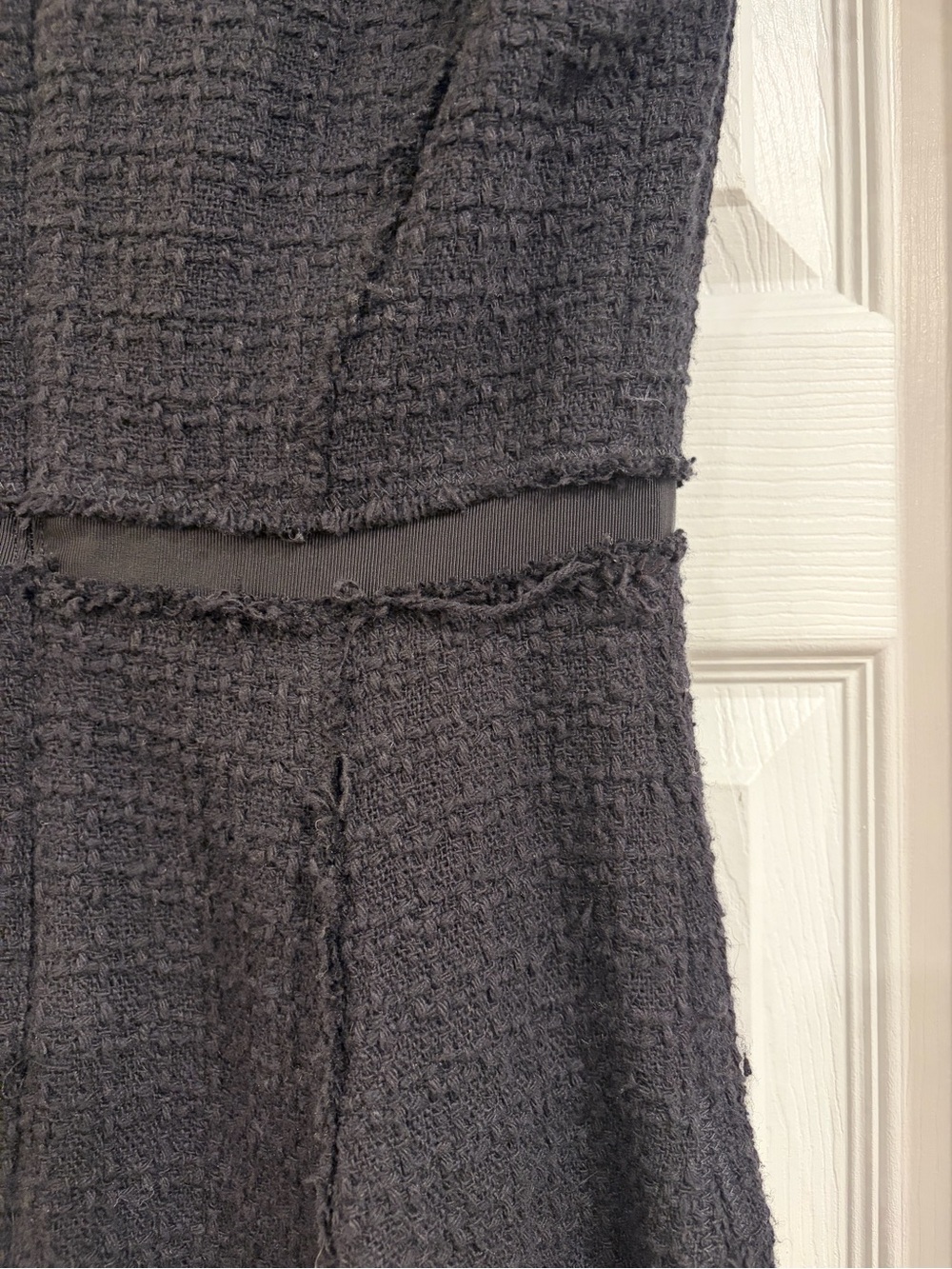 Rebecca Taylor $450‎ Black Sleeveless Tweed V-neck - Picture 6 of 8